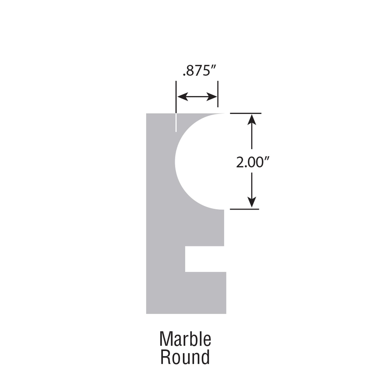 Countertop Form - Marble Round - 32 Foot/Box (Bon 32-424)