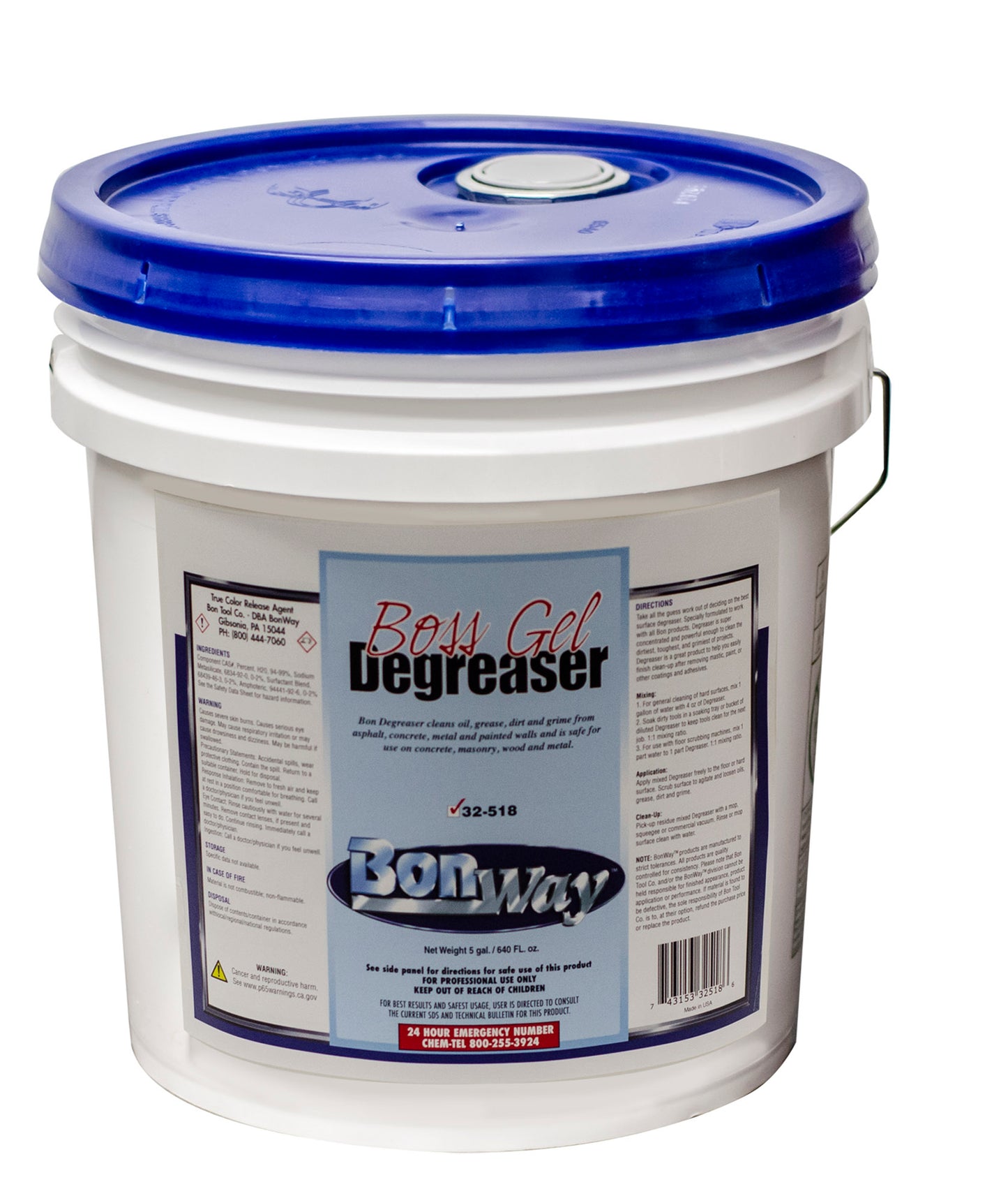 Boss Gel Degreaser - 5 Gallon (Bon 32-518)