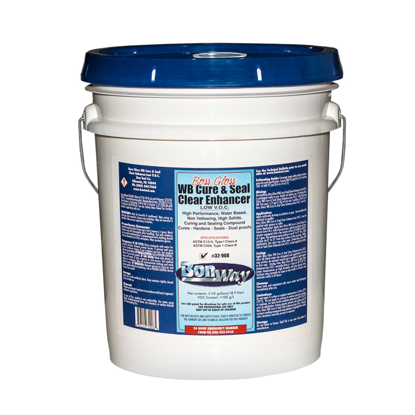 Boss Gloss Cure And Seal - Water Base - 5 Gallon (Bon 32-908)