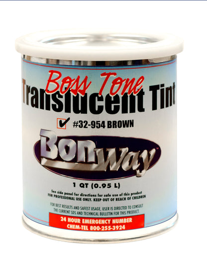 Boss Tone Translucent Tint - Brown  - 1 Quart