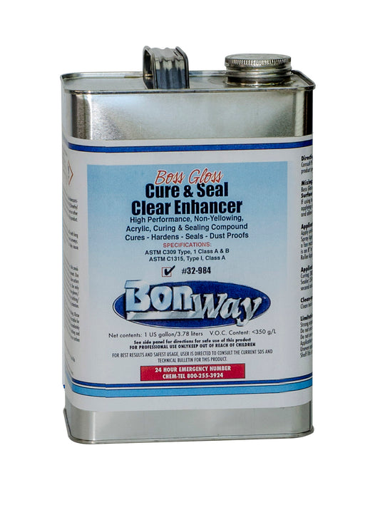 Boss Gloss Cure & Seal Clear Enhancer - 1 Gallon (Bon 32-984)