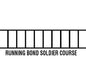 Stucco Stencil Adhesive - Running Bond Soldier - 8-3/4-inch x 300 Foot (Bon 32-992)