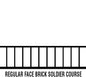 Stucco Stencil Adhesive - Regular Face Brick Soldier - 8-3/4-inch x 300 Foot (Bon 32-996)