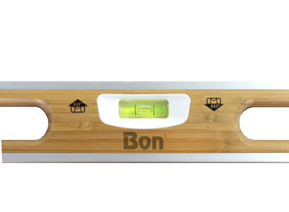 Bamboo Wood Level - 48-inch - Aluminum Bound (Bon 34-217)