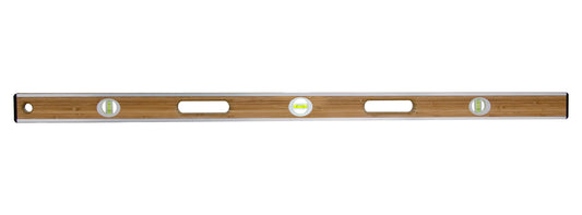 Bamboo Wood Level - 48-inch - Aluminum I-Beam (Bon 34-219)