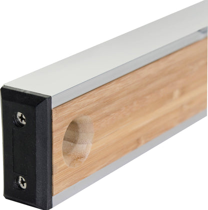 Bamboo Wood Level - 48-inch - Aluminum I-Beam (Bon 34-219)