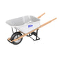 Barrow - Seamless Steel - 6 Cu. Ft. Tray - Single Ribbed Tire - Wood Handle (Bon 34-261)