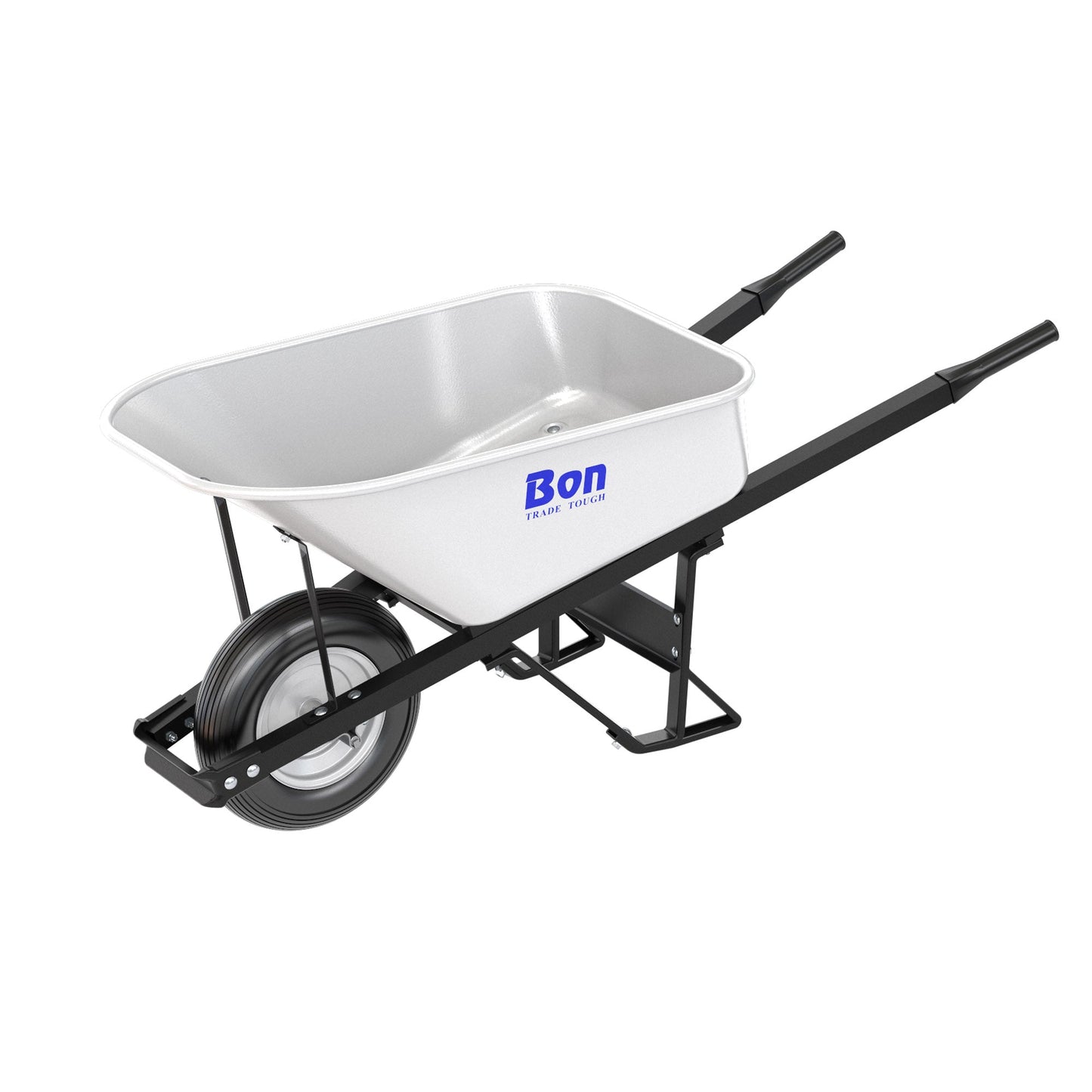 Barrow - Steel - 6 Cubic Foot Tray - Single Ribbed Tire - Steel Handle