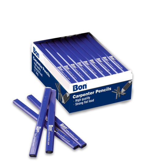 Pencil - Blue Casing - Hard Black Lead - (72/Pkg) (Bon 34-338)