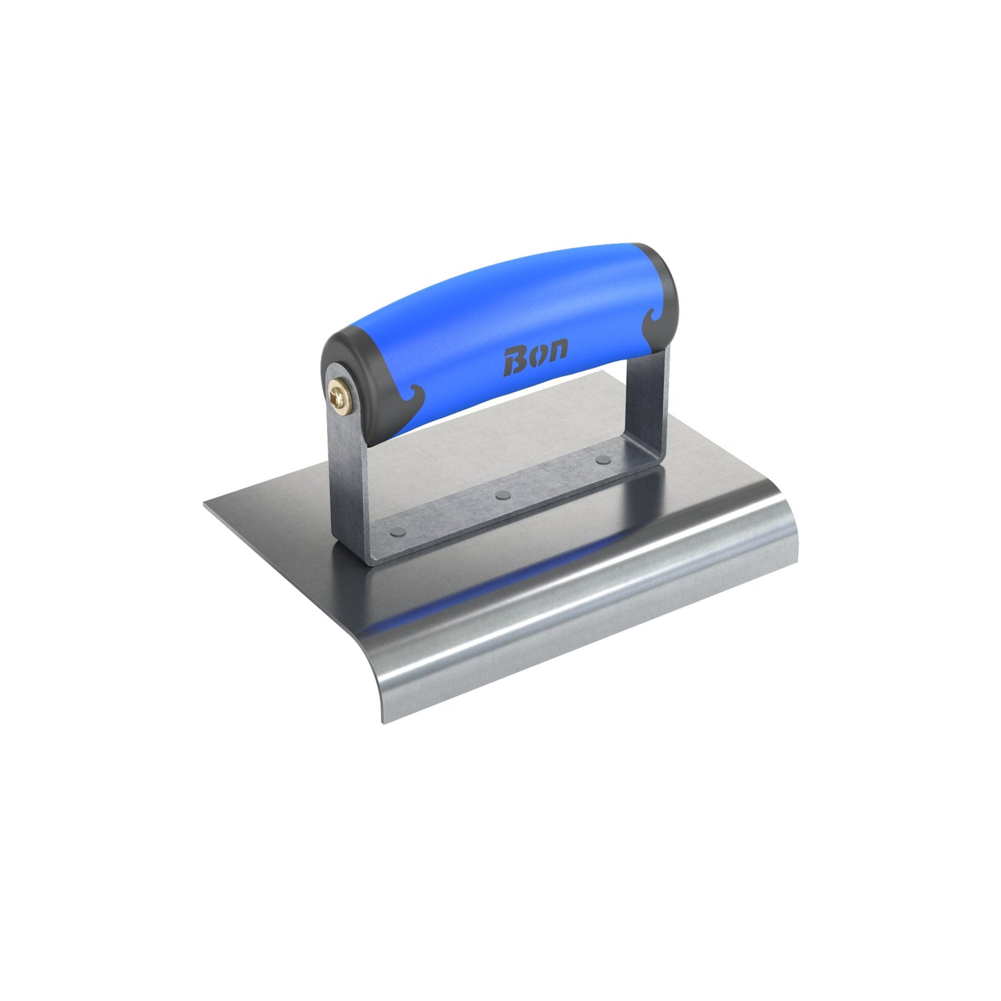 Edger - Aço inoxidável - 6 polegadas x 6 polegadas - Raio de 1/4 de polegada - Lábio de 3/8 de polegada - Punho confortável (Bon 62-418)