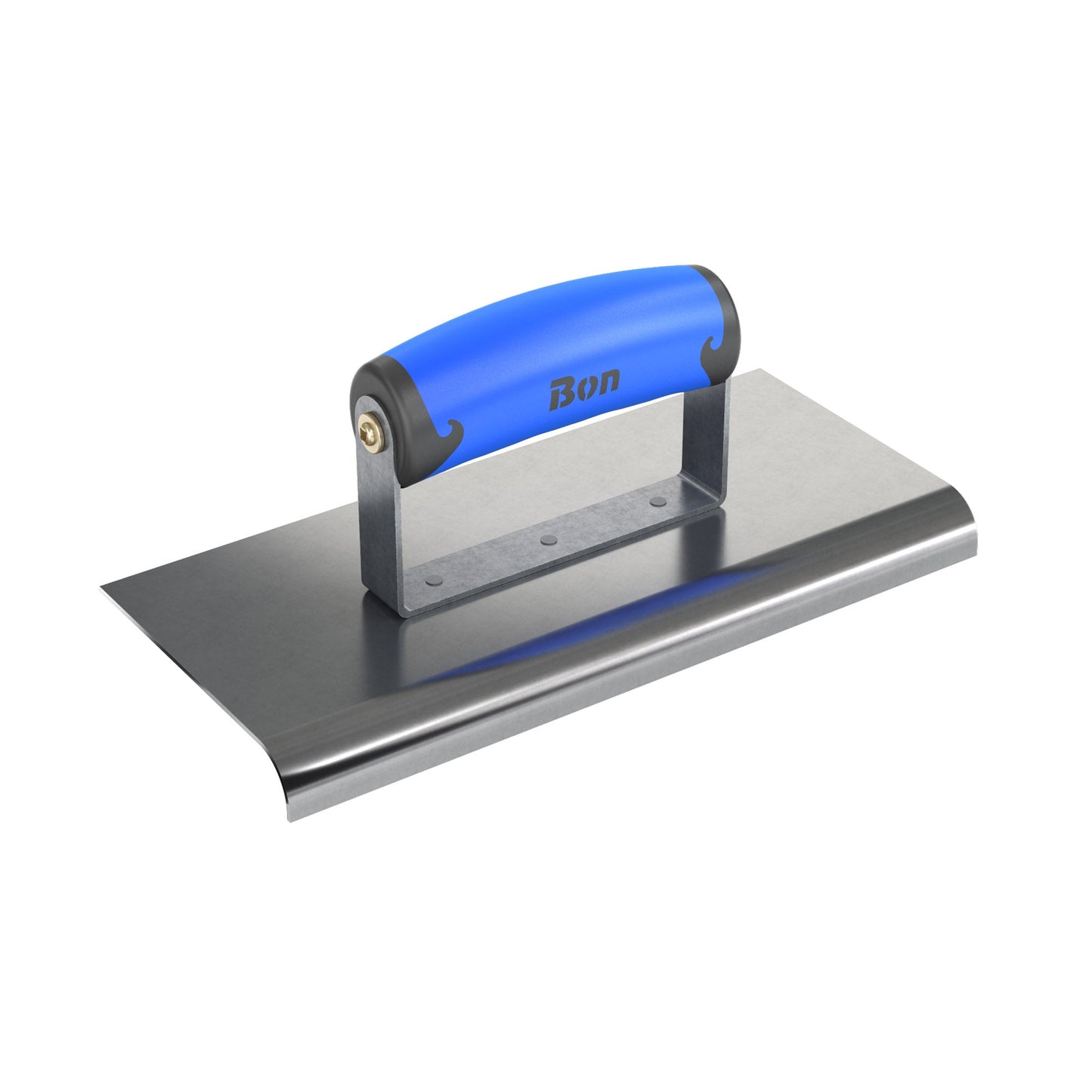 Edger - Aço inoxidável - 6 polegadas x 6 polegadas - Raio de 1/4 de polegada - Lábio de 3/8 de polegada - Punho confortável (Bon 62-418)