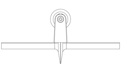 Groover - Bronze - 8 pol. x 8 pol. - Broca: 1 pol. x 3/8 pol. - Punho confortável (Bon 62-791)