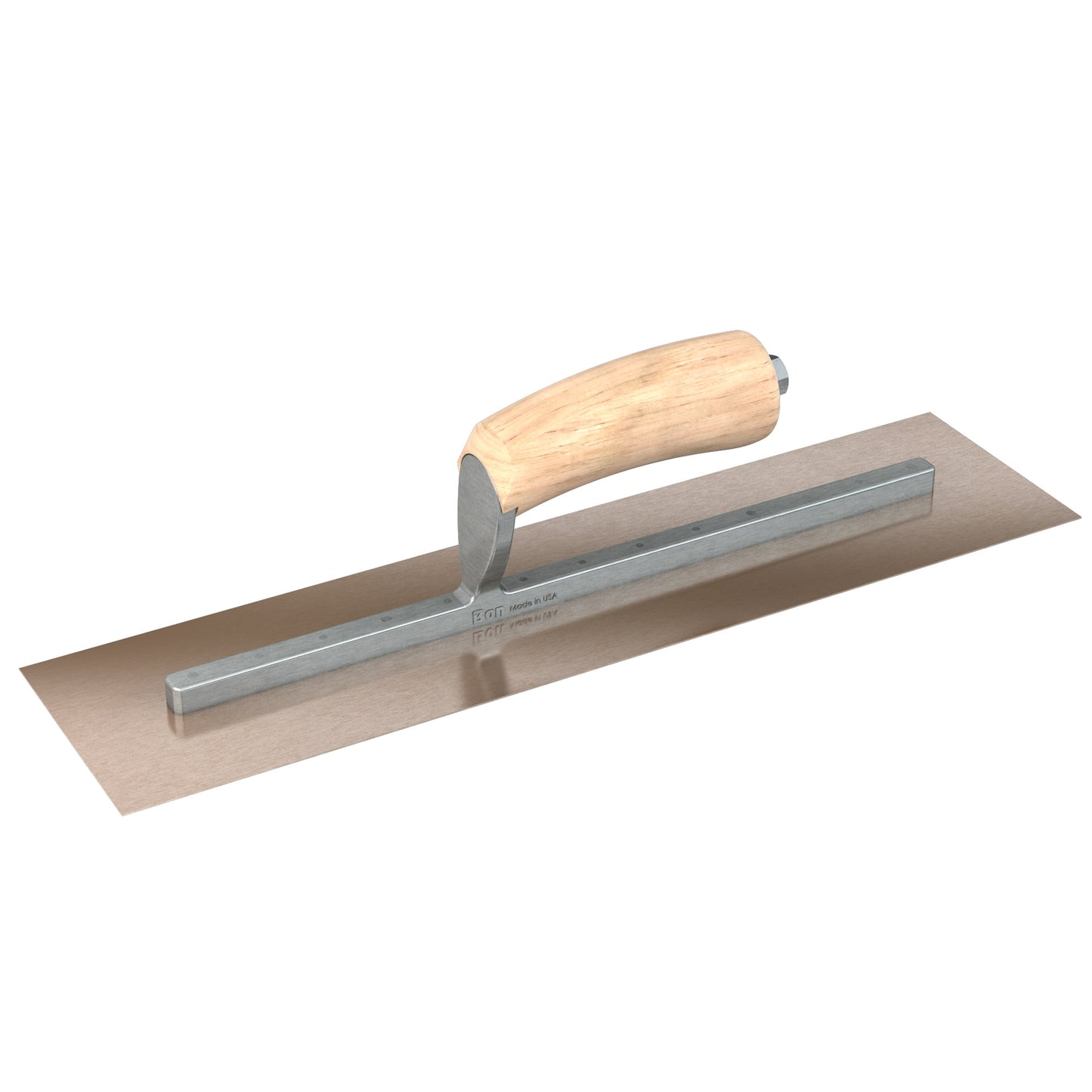 Finish Trowel - Square - Golden Stainless - 16 in. x 4 in. - Wood (Bon 66-128)