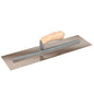 Finish Trowel - Square - Golden Stainless - 18-inch x 5-inch - Wood (Bon 66-131)