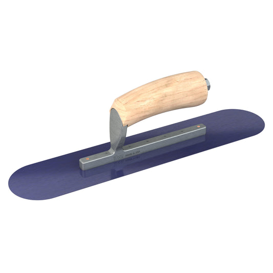 Pool Trowel - Blue Steel - 14-inch x 3-inch - Wood (Bon 66-163)