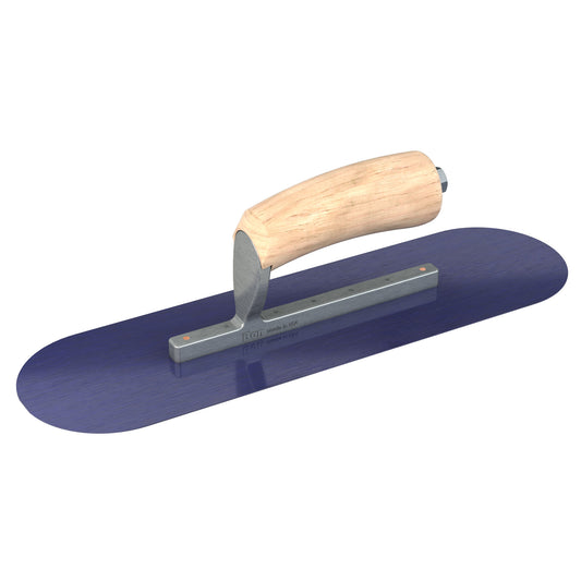 Pool Trowel - Blue Steel - 14-inch x 4-inch - Wood (Bon 66-164)