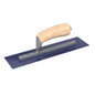 Finish Trowel - Square - Blue Steel - 12-inch x 3-inch - Wood (Bon 66-175)