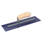 Finish Trowel - Square - Blue Steel - 14-inch x 4-inch - Wood (Bon 66-178)