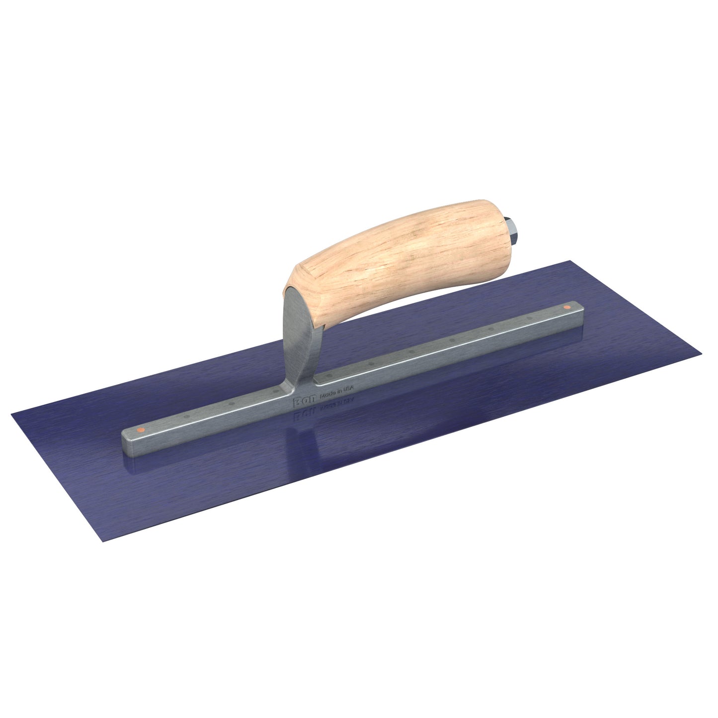 Finish Trowel - Square - Blue Steel - 14-inch x 5-inch - Wood (Bon 66-179)