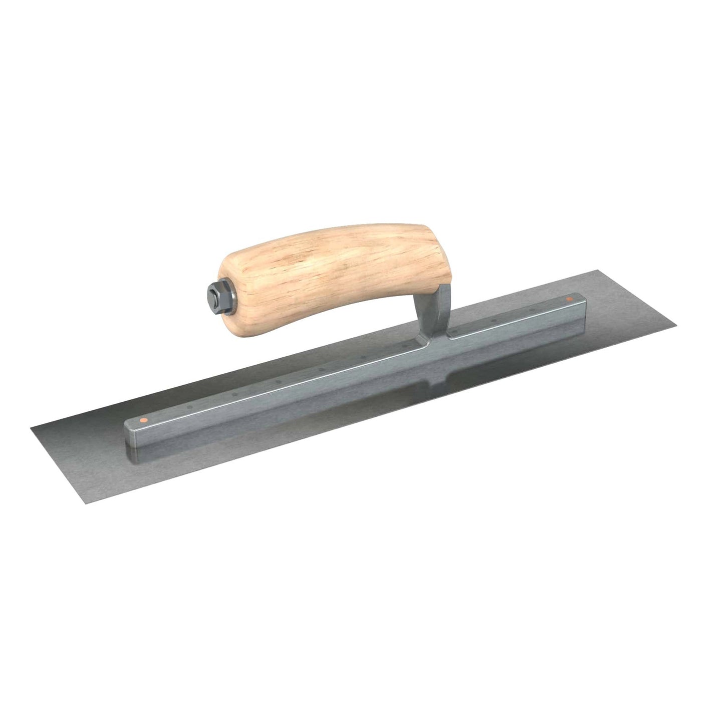 Finish Trowel - Square - Carbon Steel - 14 in x 3 in. - Wood (Bon 66-227)