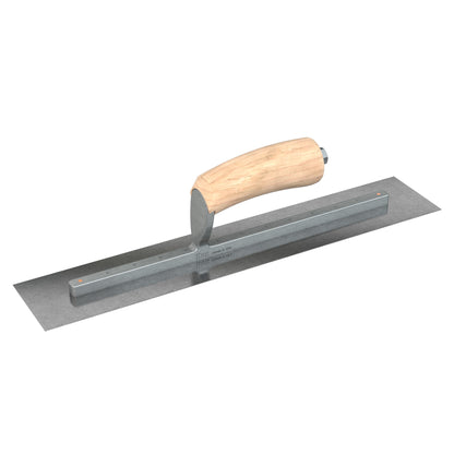 Finish Trowel - Square - Carbon Steel - 16 in. x 3 in. - Wood (Bon 66-233)