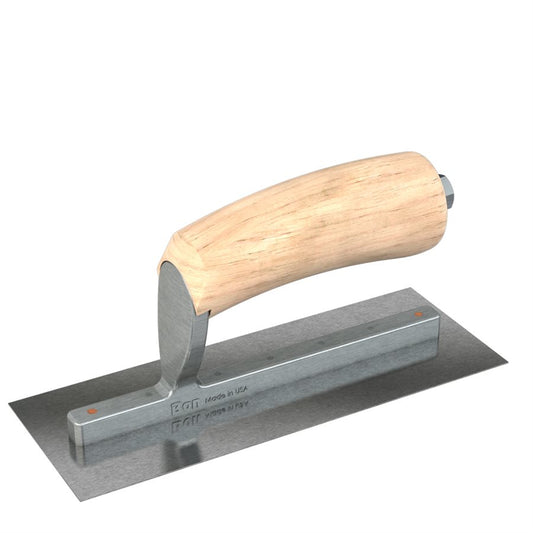 Midget Trowel - Carbon Steel - 8" x 3" - Wood Handle