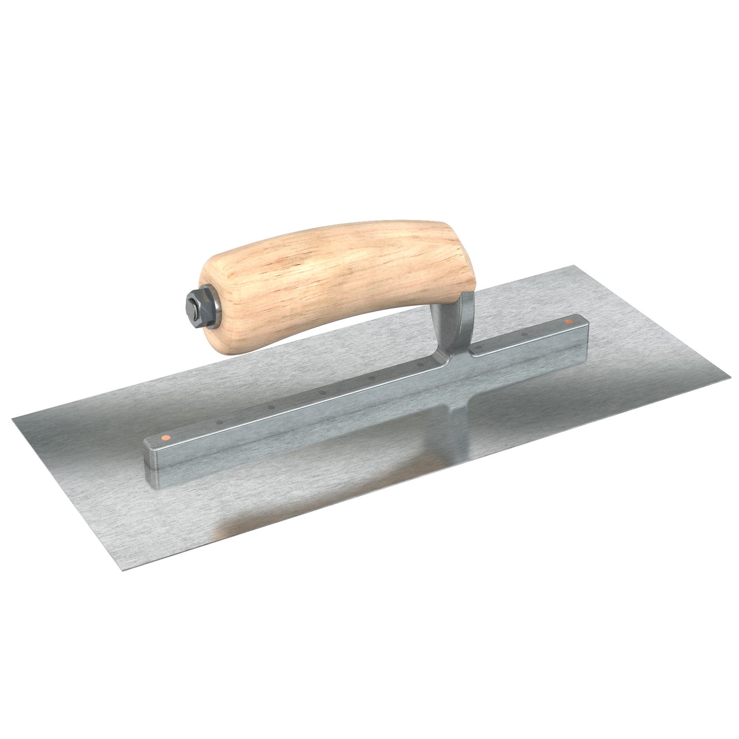 Finish Trowel - Square - Razor Stainless - 12-inch x 5-inch - Wood (Bon 66-307)