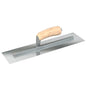 Finish Trowel - Square - Razor Stainless - 16-inch x 4-inch - Wood (Bon 66-312)