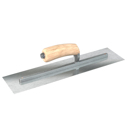 Finish Trowel - Square - Razor Stainless - 16-inch x 4-inch - Wood (Bon 66-312)