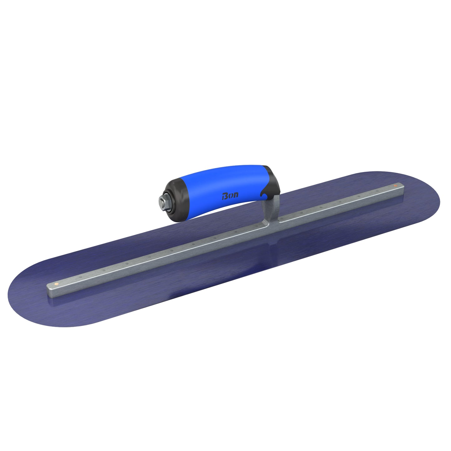 Bon Steel City Blue Steel Finishing Trowel with Comfort Wave Handle - Round End