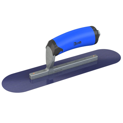 Pool Trowel - Blue Steel - 12-inch x 3-inch - Comfort Grip (Bon 67-161)