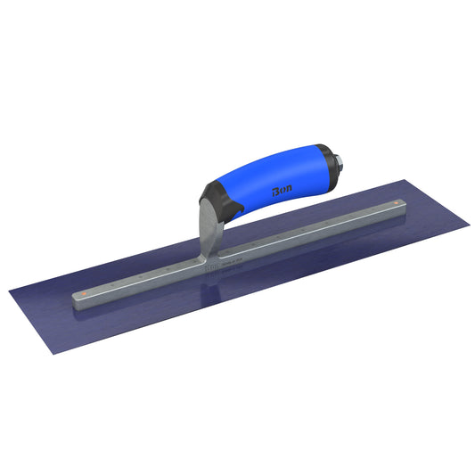 Finish Trowel - Square - Blue Steel - 16-inch x 4-inch - Comfort Grip (Bon 67-180)