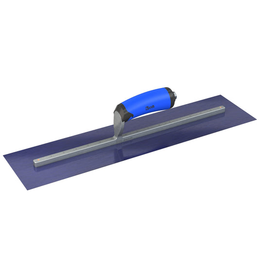 Finish Trowel - Square - Blue Steel - 20-inch x 5-inch - Comfort Grip (Bon 67-185)