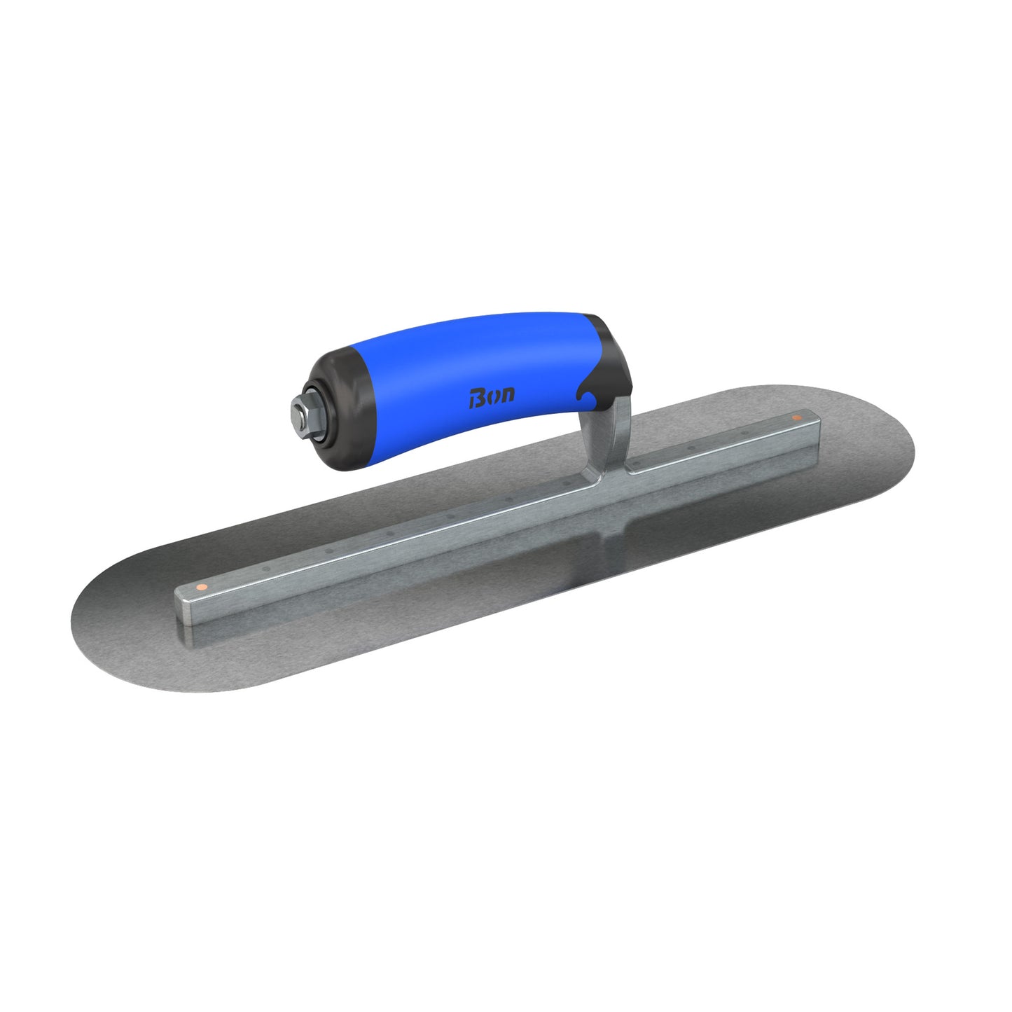 Bon Steel City Carbon Steel Finishing Trowel with Comfort Wave Handle - Round End