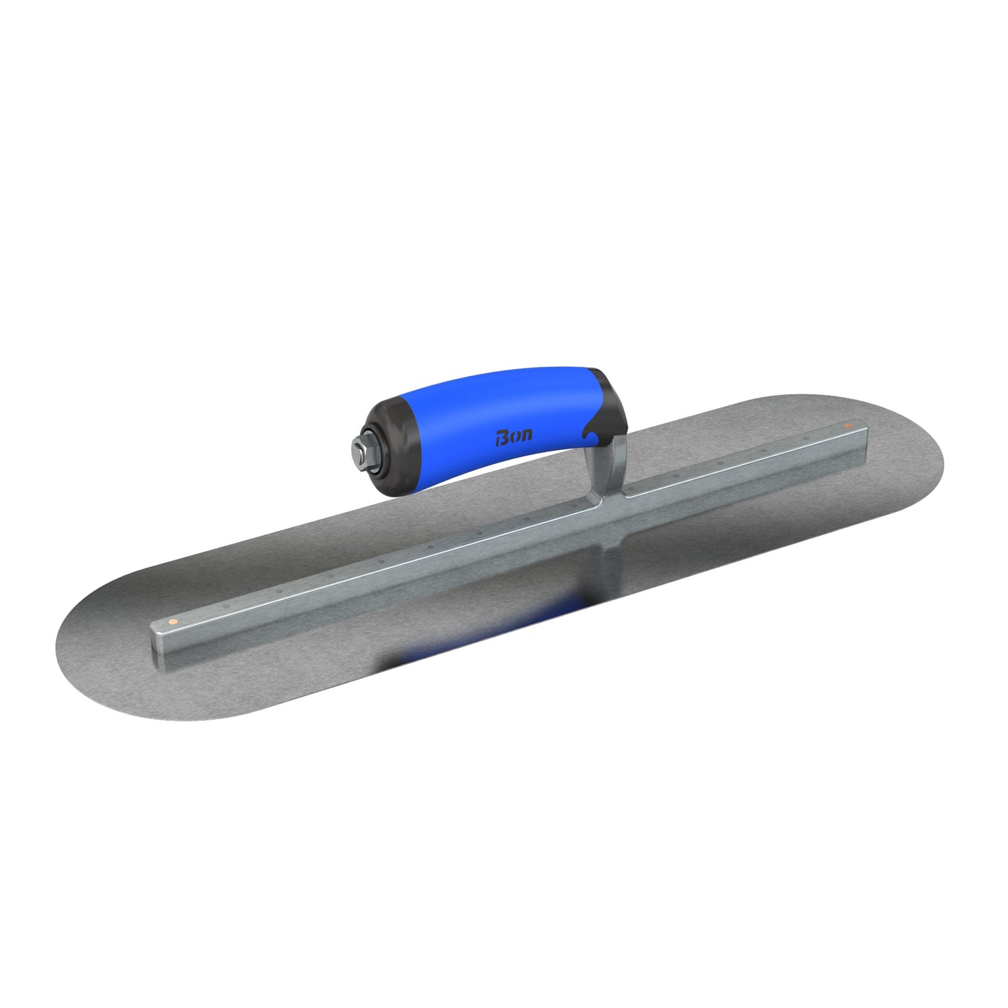 Bon Steel City Carbon Steel Finishing Trowel with Comfort Wave Handle - Round End