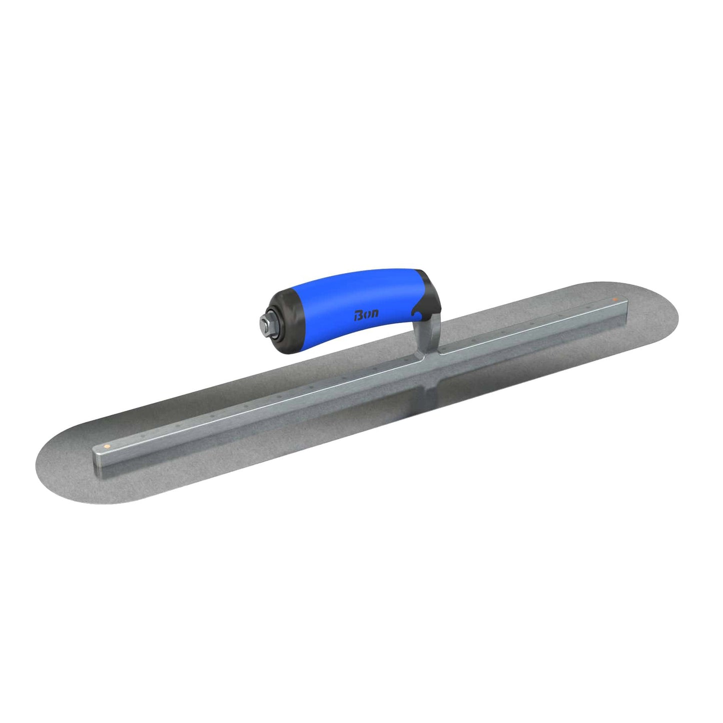Bon Steel City Carbon Steel Finishing Trowel with Comfort Wave Handle - Round End