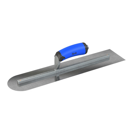 Finish Trowel - Square/Round End - Carbon Steel - 18 in x 4 in. - Comfort Grip (Bon 67-262)