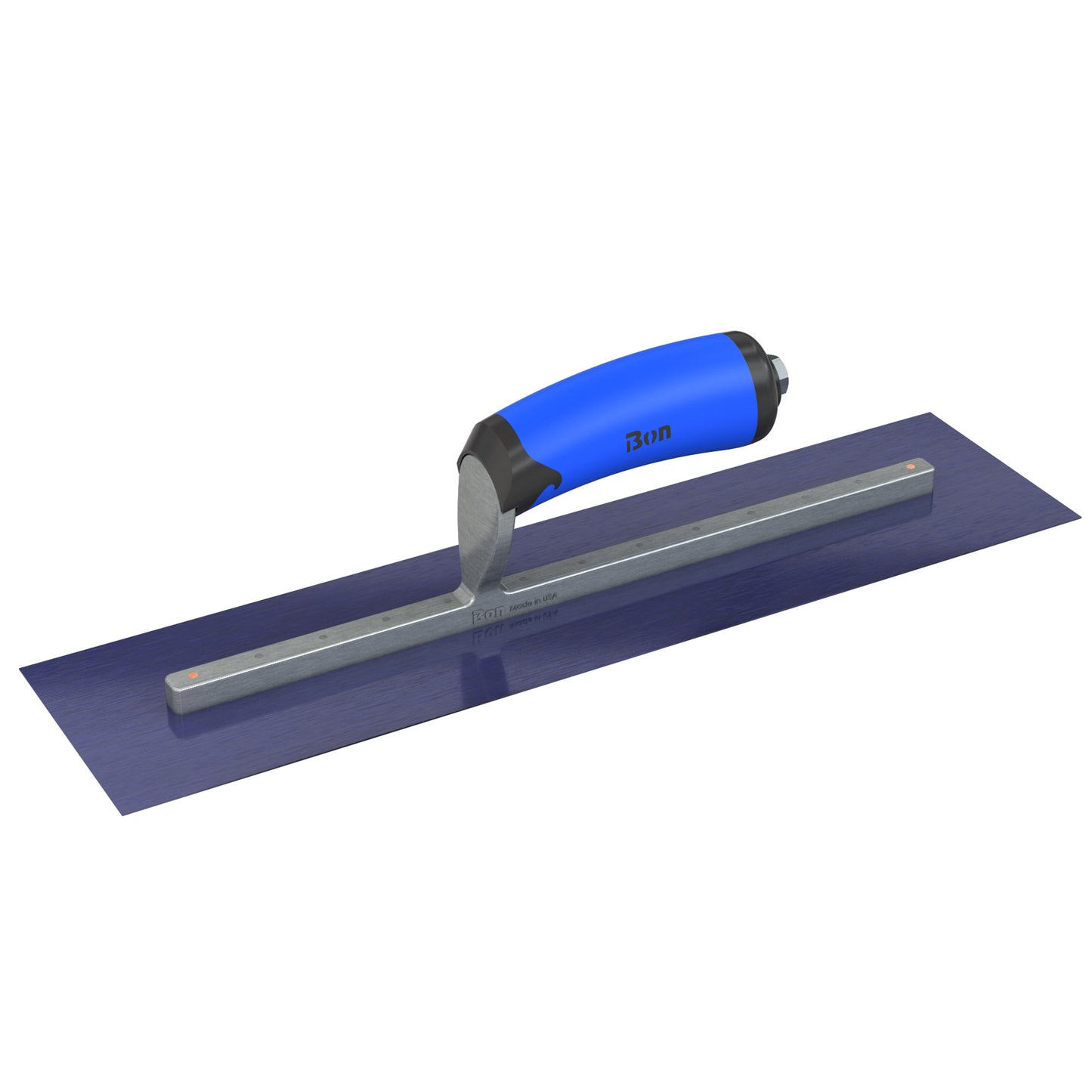 Finish Trowel - Square - Flex Blue Steel - 14-inch x 4-inch - Comfort Grip (Bon 67-321)