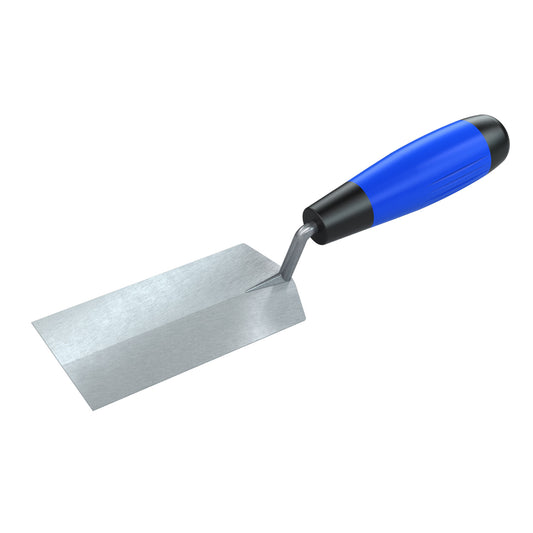 Margin Trowel - Stainless Steel - 5-inch x 2-inch - Comfort Grip Handle (Bon 70-169)