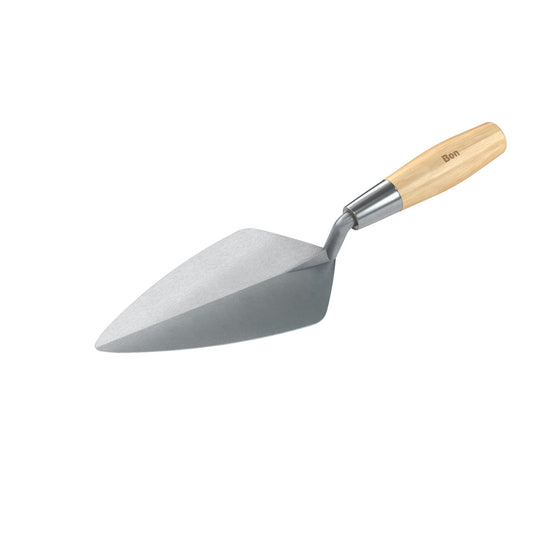Narrow London Pro Brick Trowel with Wood Handle - Carbon Steel