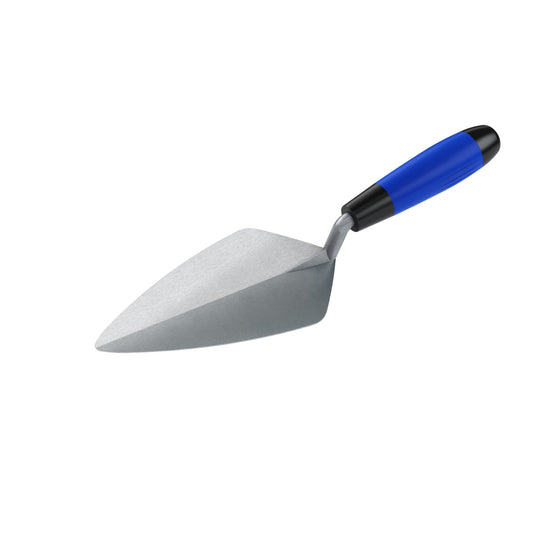 Brick Trowel - Carbon Steel - Narrow London - 9-inch - Comfort Grip Handle (Bon 72-219)