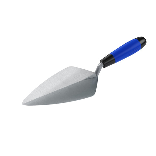 Brick Trowel - Carbon Steel - Narrow London - 9 1/2-inch - Comfort Grip Handle (Bon 72-229)