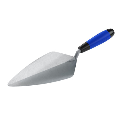 Brick Trowel - Carbon Steel - Narrow London - 11-inch - Comfort Grip Handle (Bon 72-259)