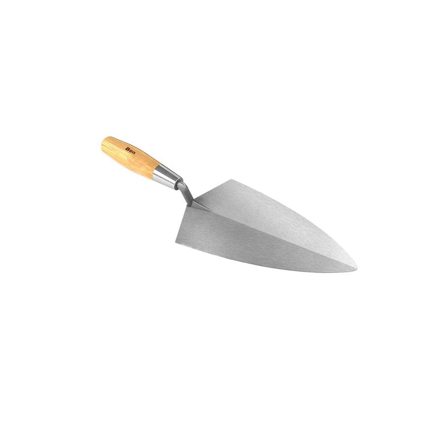 Philadelphia Pro Brick Trowel with Wood Handle - Carbon Steel