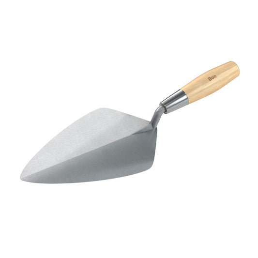 Brick Trowel - Forged - 10-inch - Wide London - Wood Handle (Bon 72-602)