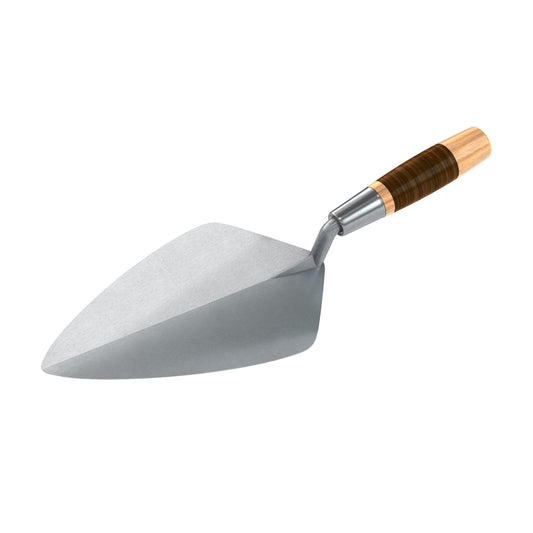 Brick Trowel - Forged - 10-inch - Wide London - Leather Handle (Bon 72-605)