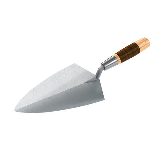 Philadelphia Brick Trowel with Leather Handle - Forged Steel