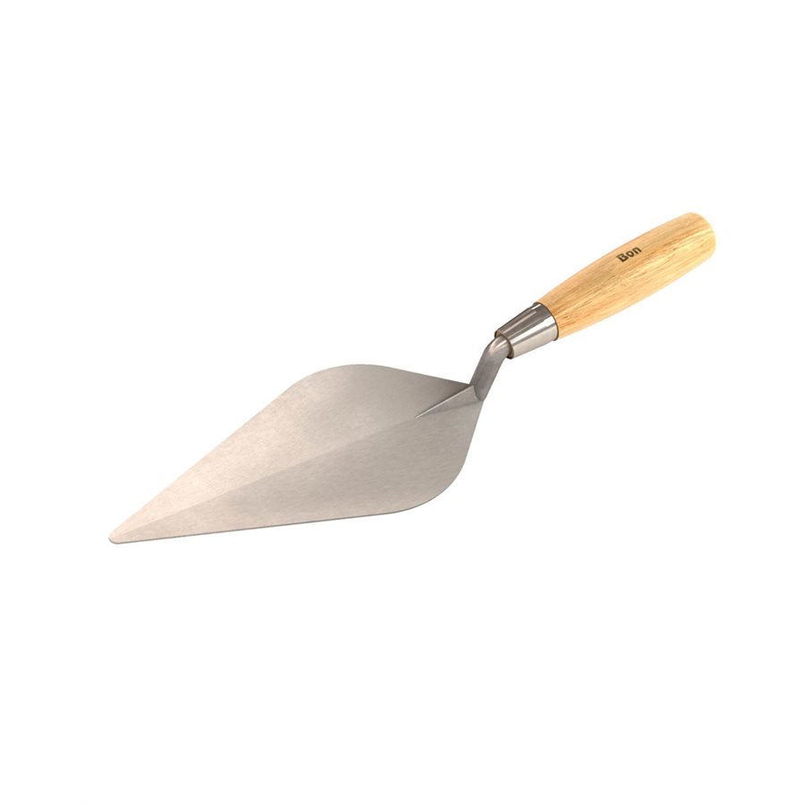 Narrow London Trowel with Wood Handle - Steel