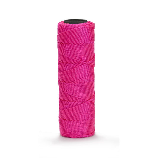 EZC Twisted Nylon Line - 500' - Neon Pink