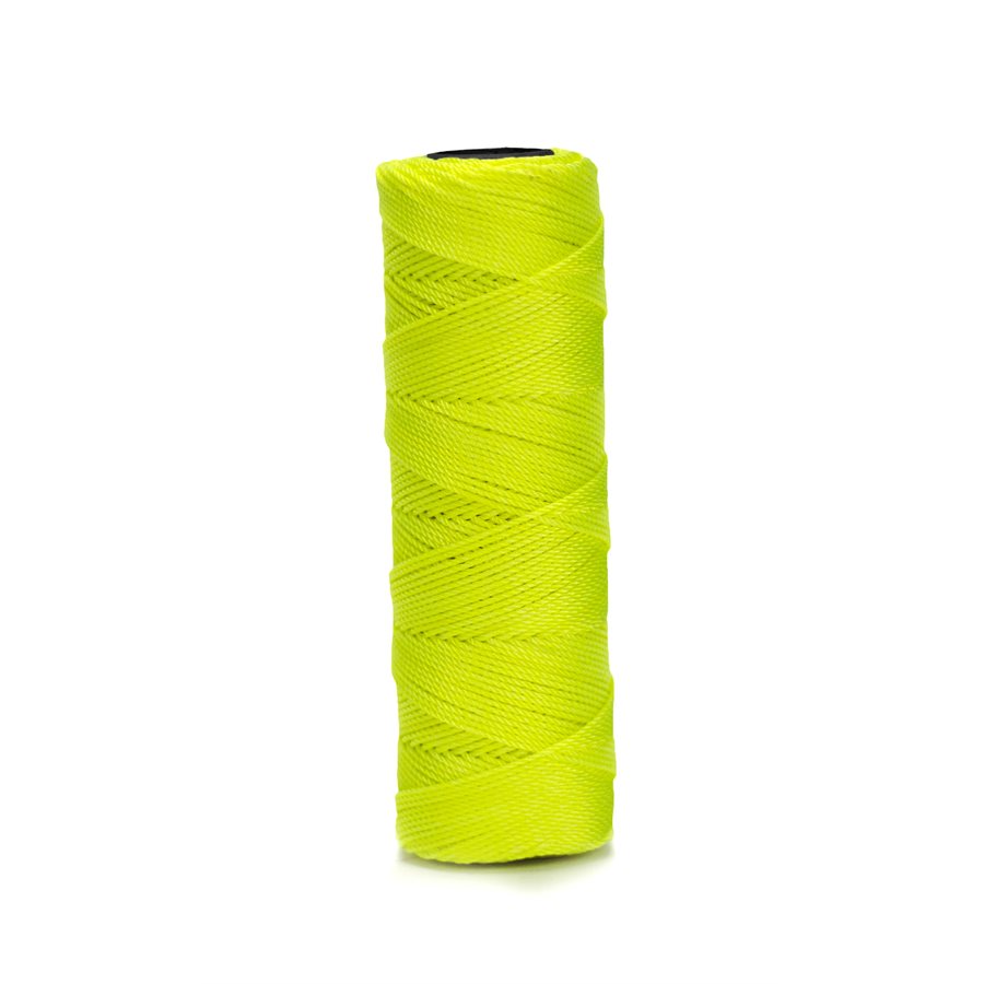 EZC Twisted Nylon Line - 500' - Neon Yellow